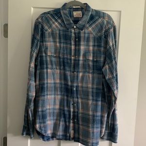 Lucky Brand Classic fit Pearl Snap Flannel